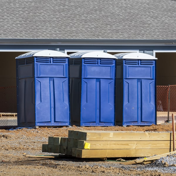 are there any restrictions on what items can be disposed of in the porta potties in Lackey